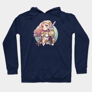 a dnd female elf paladin Hoodie